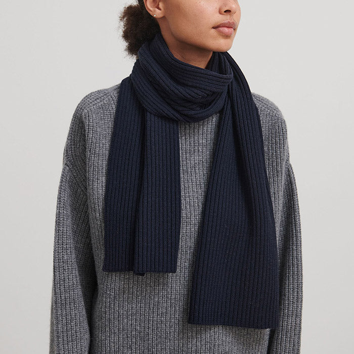 Merinotørklæde | Dark Navy