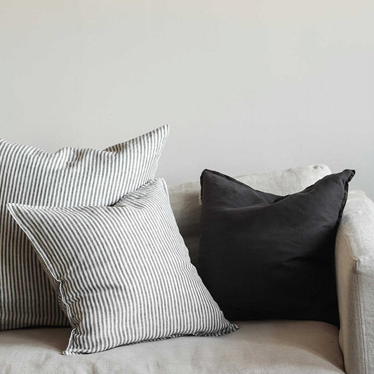 Hørpudebetræk 50x50 | Carbon