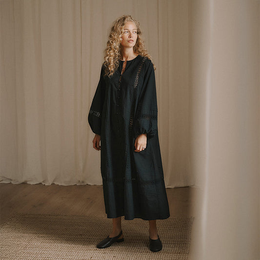 Lily Shirt Dress | Sort