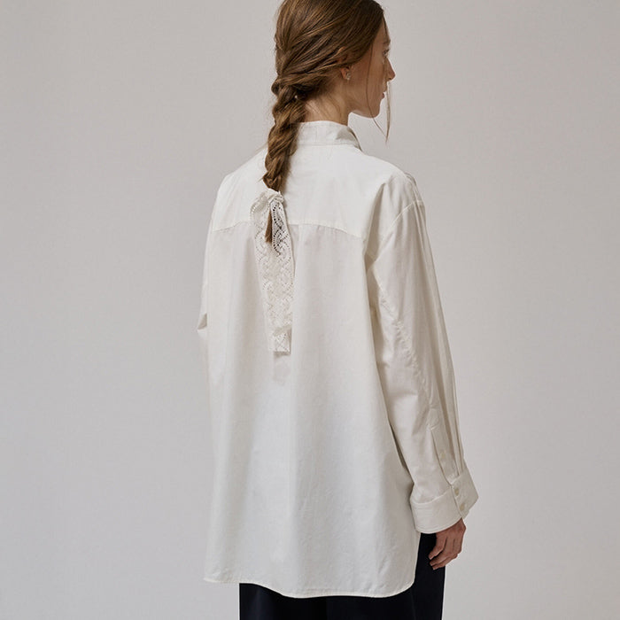 Irissa oversized skjorte | White Sand