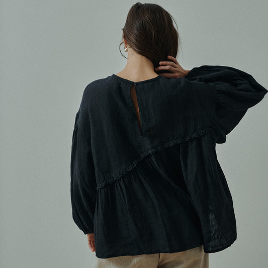 Kaya hørbluse | Sort