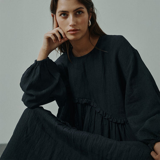 Kaya hørkjole | Sort