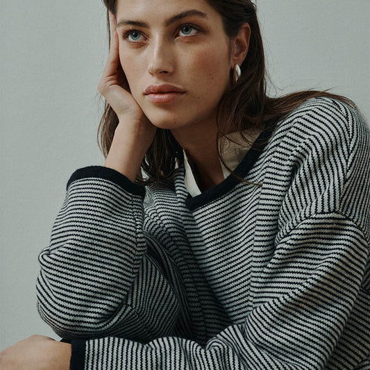 Aya Pullover | Stripe