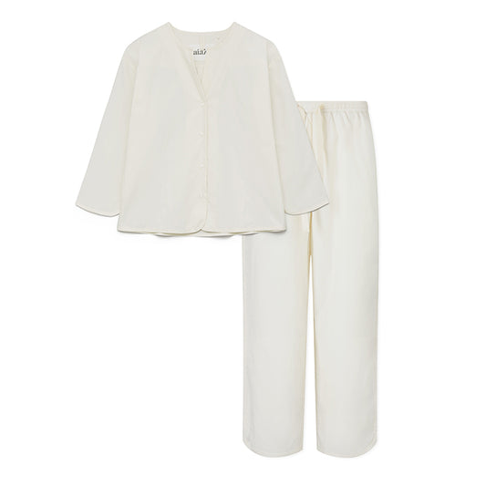 Pyjamas Poplin | Pure Ecru
