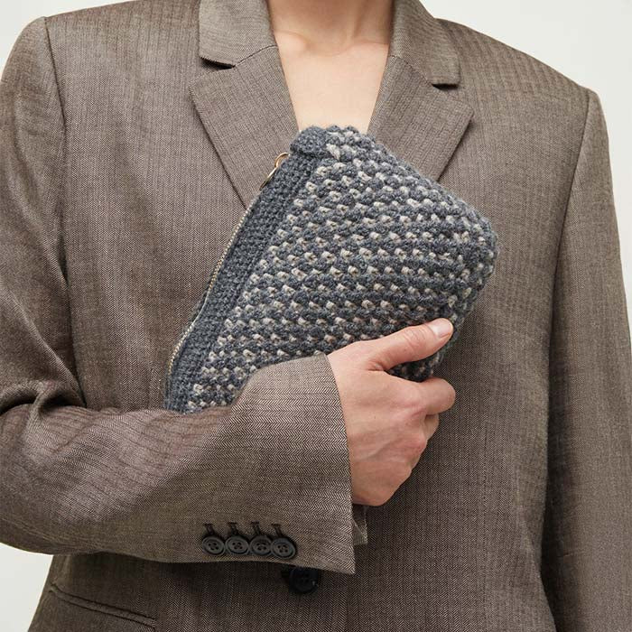 Helen Classic Clutch | Mix Stormy