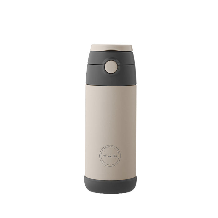 Kids Straw flaske 350 ml | Cream Beige