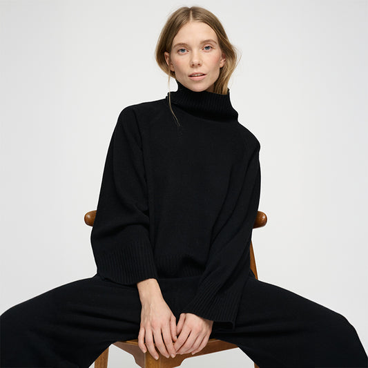 Aster Merino strik | Sort