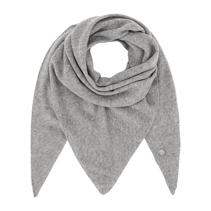 Triangle Cashmere Scarf | Grey Melange