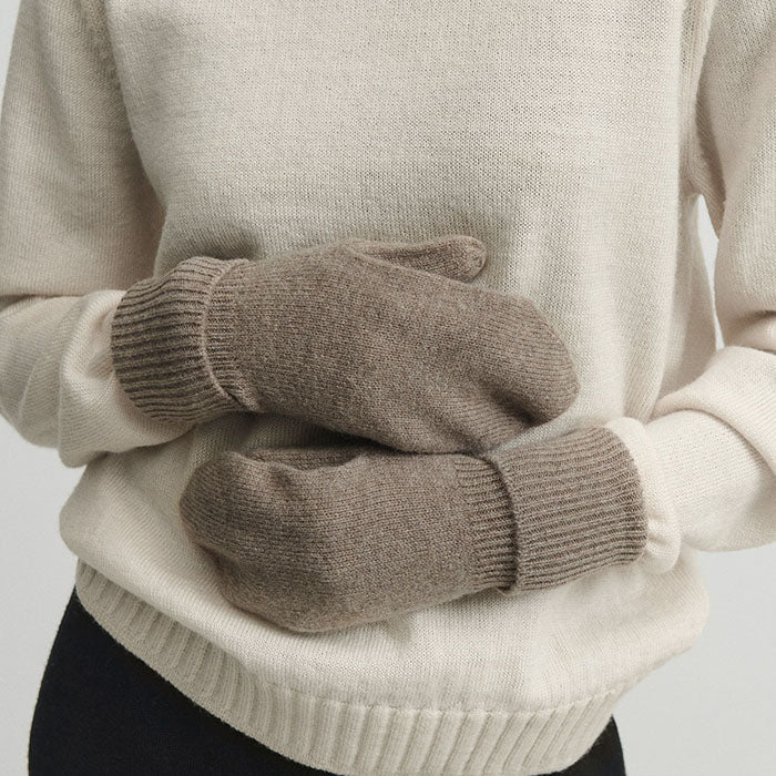Lambswool vanter | Hazel Melange