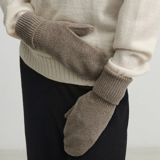 Lambswool vanter | Hazel Melange