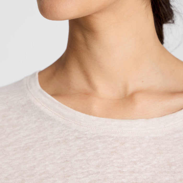 Ivalo hør t-shirt | Ancient Grey