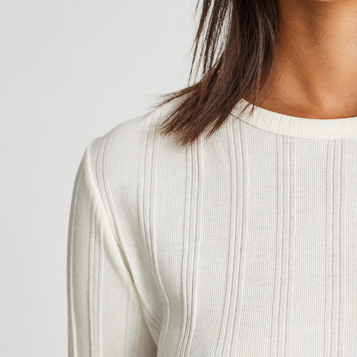 Thyra Cotton Drop Needle | Offwhite