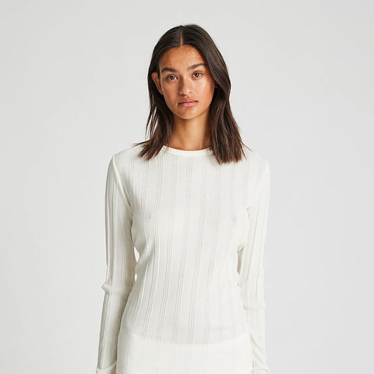 Thyra Cotton Drop Needle | Offwhite