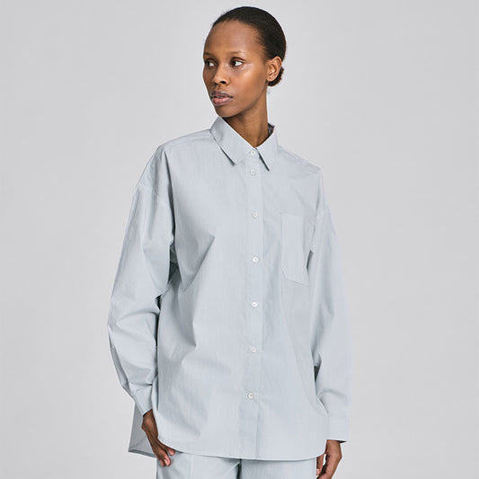 Astrid langærmet skjorte | Aqua