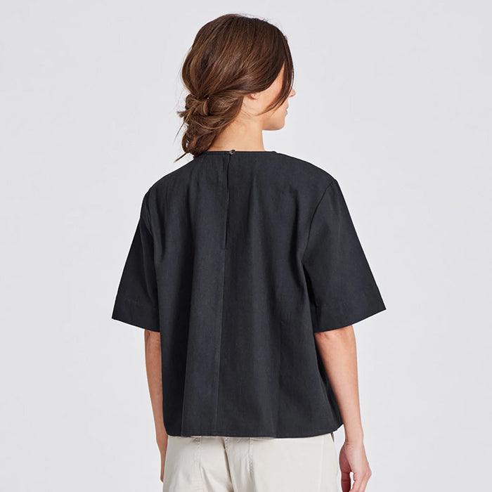 Signe Twill bluse | Sort