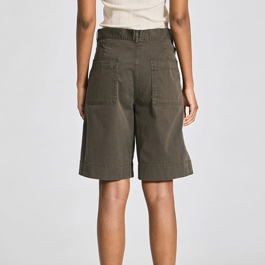 Gerda Twill Shorts | Black Ink