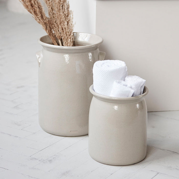 Keramikkrukke | Sart grå