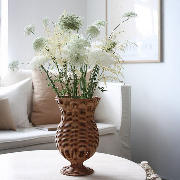 Flettet pokalvase | Rattan