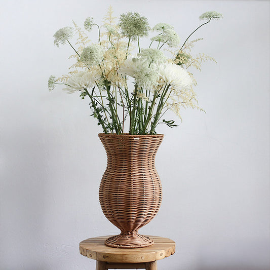 Flettet pokalvase | Rattan