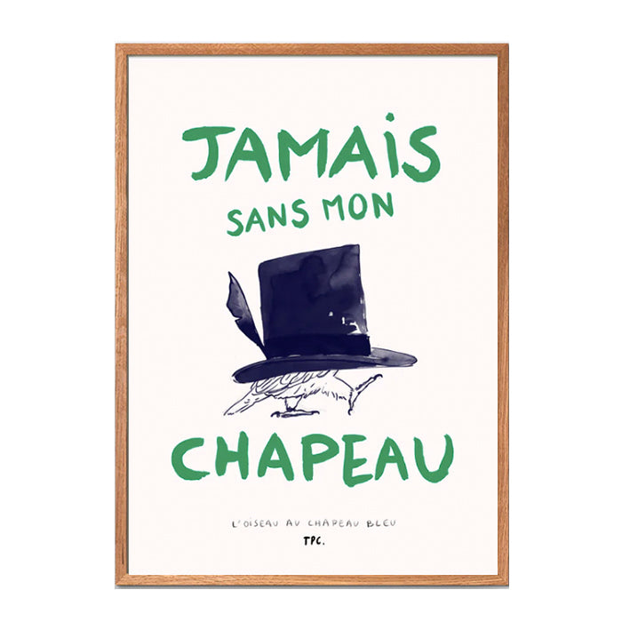 L'Oiseau au Chapeau Bleu plakat | 50x70