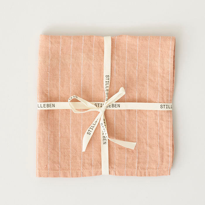 2-pak stofservietter | Terracotta strib