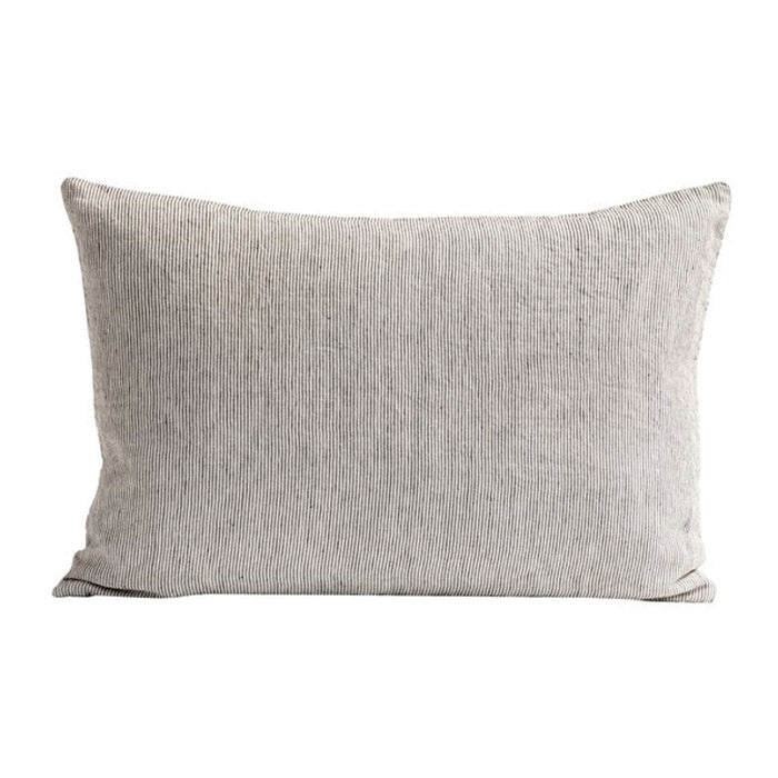 Linpin pudebetræk 40x60 | Ecru/Choko