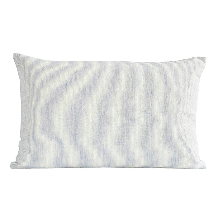 Linpin pudebetræk 40x60 | Ecru/Sky