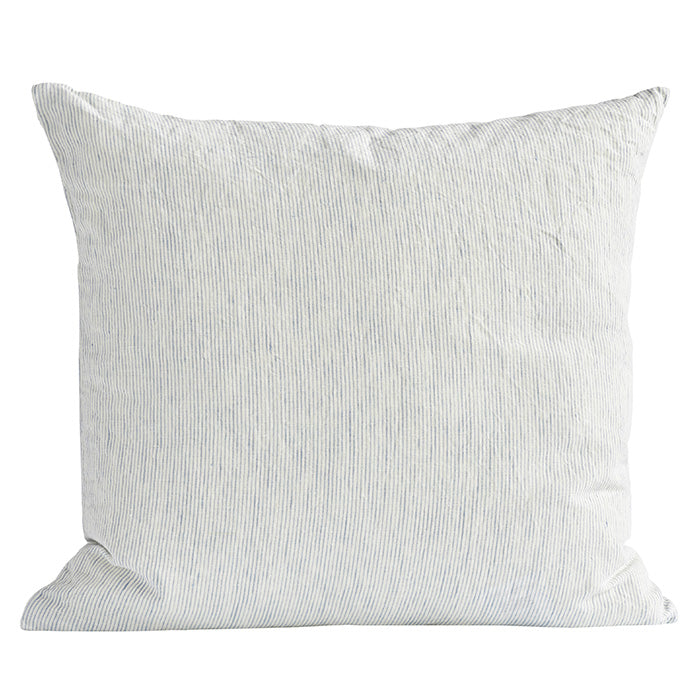 Linpin pudebetræk 60x60 | Ecru/Sky