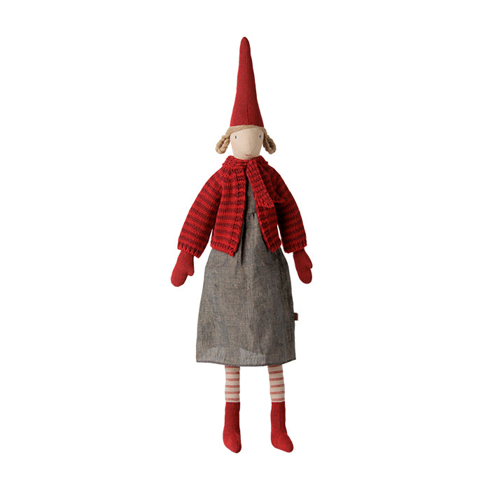 Pixy nissepige | Str. 4 | Stribet cardigan
