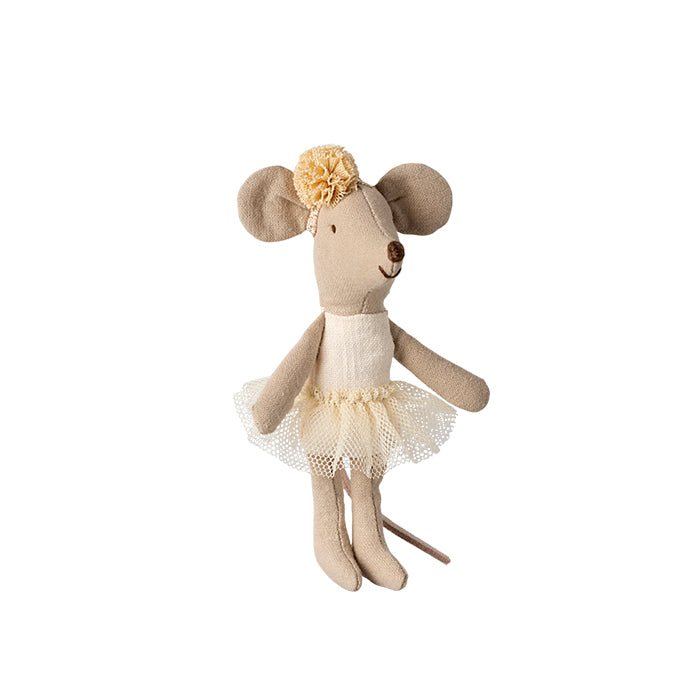 Offwhite ballerina-mus | Lillesøster