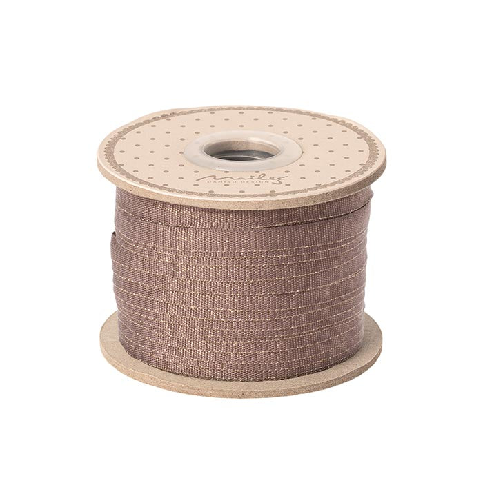 Gavebånd 25 m | Dusty grape/Guld
