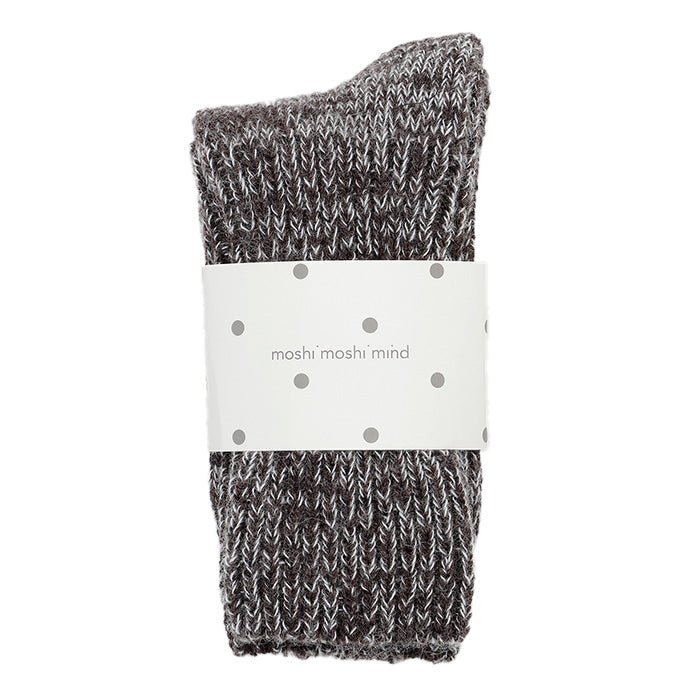 Boyfriend sokker | Brown Melange