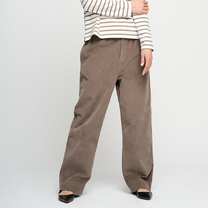 New Celeste fløjlsbuks | Dark Taupe