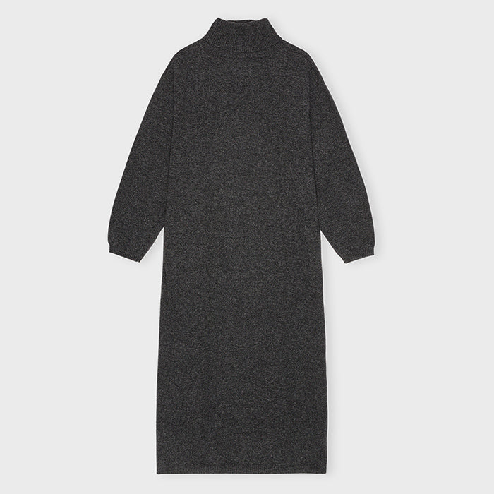Clara Merino strikkjole | Charcoal Melange
