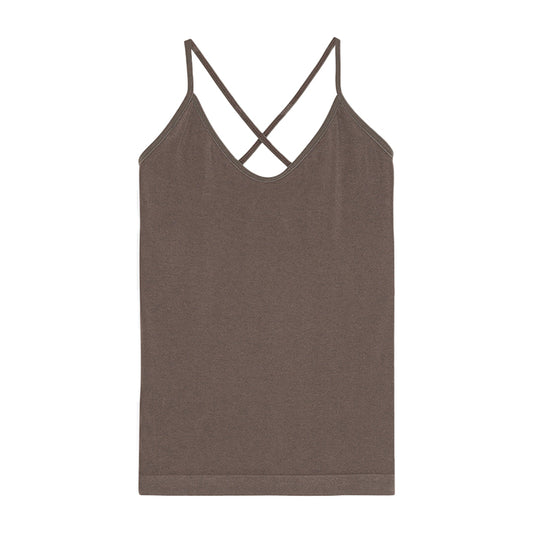 Stretch Top | Stone Brown