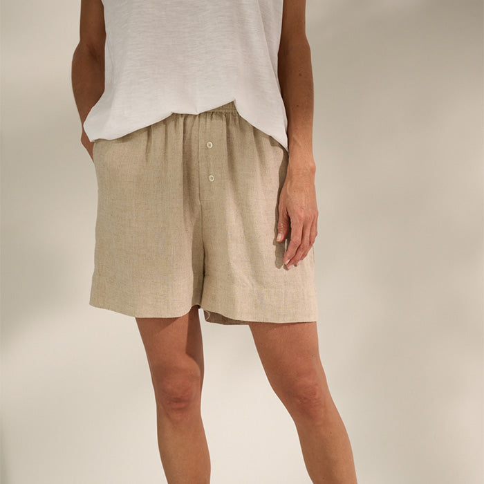 Lia shorts | Natural Linen