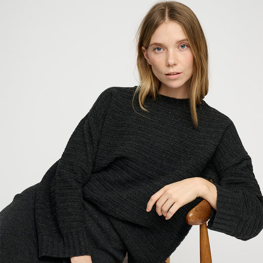 Nora strik | Charcoal Melange