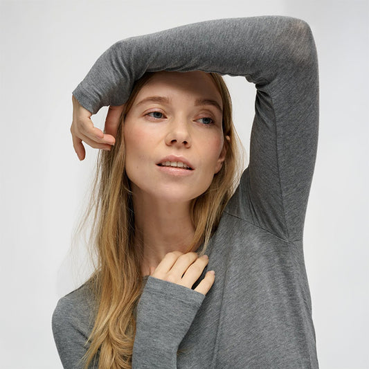 Evermore bluse | Grey Melange