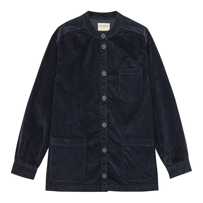 Tales fløjlskjorte | Dark Navy