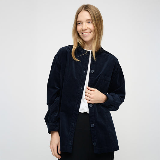 Tales fløjlskjorte | Dark Navy