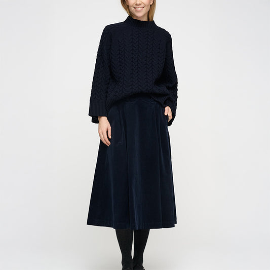 Poem fløjlnederdel | Dark Navy