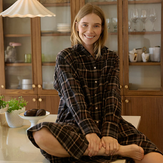 Floret skjortekjole | Check