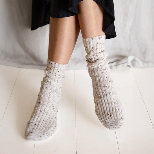 Relax sokker | Egret Melange