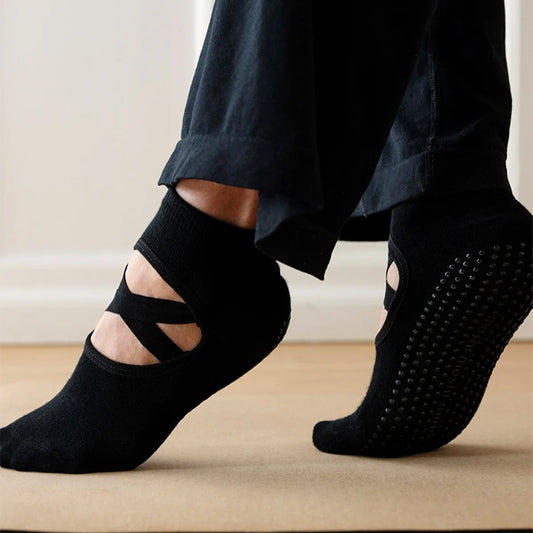 Anti-slip ballerina-strømper | Sort