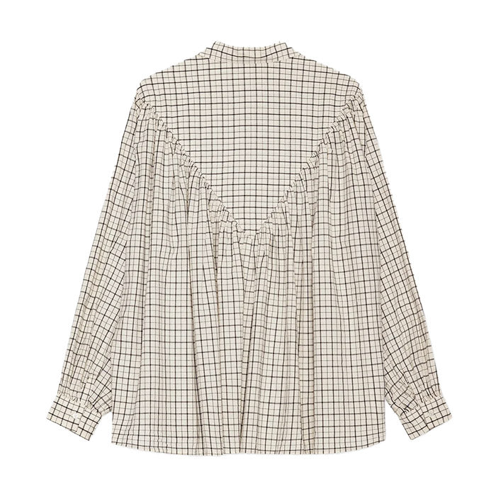 Glow Shirt Check | Ecru/Moonless Night