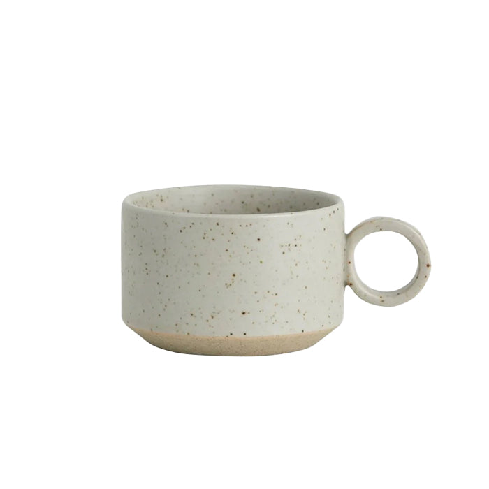 Lavt stentøjskrus | Creme