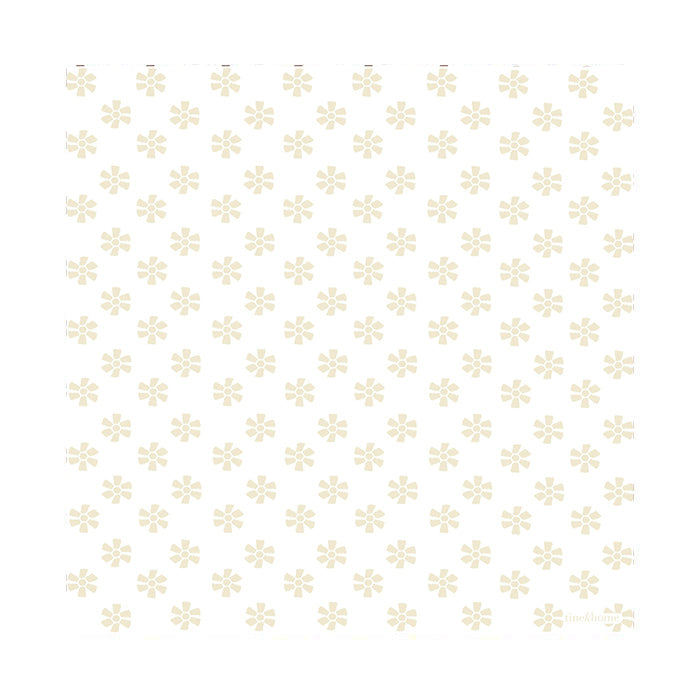 Papirservietter m/ blomster | Cream
