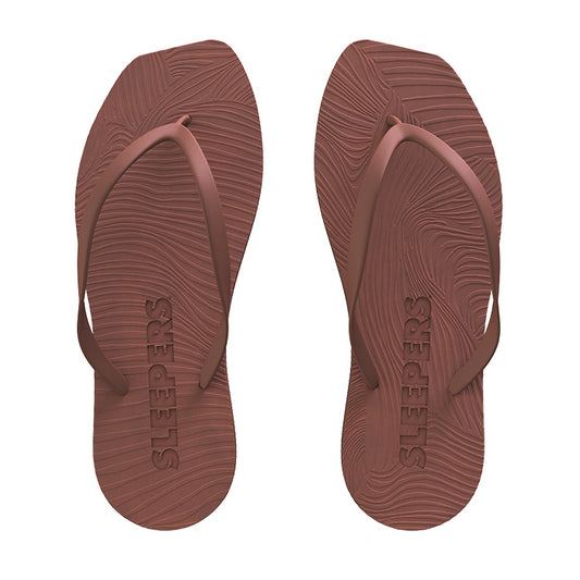 Tapered klipklap | Brun