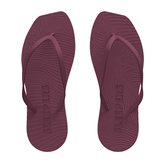 Tapered klipklap | Burgundy