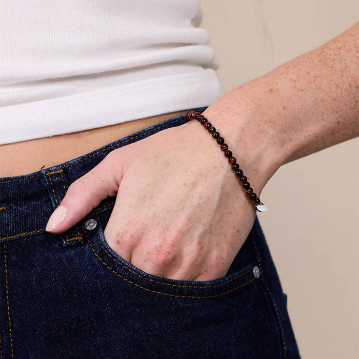 Krystal armbånd 6mm | Red Tiger Eye